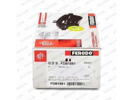 Fdb1881 Klocek Hamulcowy Kpl. Przód , Pasuje Do: Infiniti Ex, G, M, M3