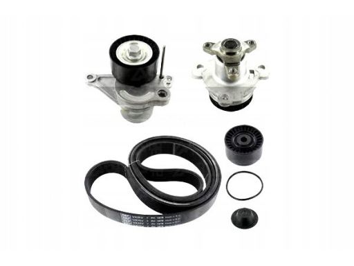 Vkmc 36086-1 Pompa Cieczy Chłodzącej + Zestaw Paska W Skf