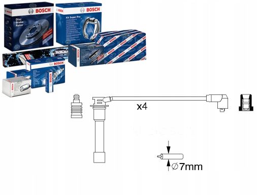 0 986 356 742 Zestaw Przewodów Zapłonowych Bosch