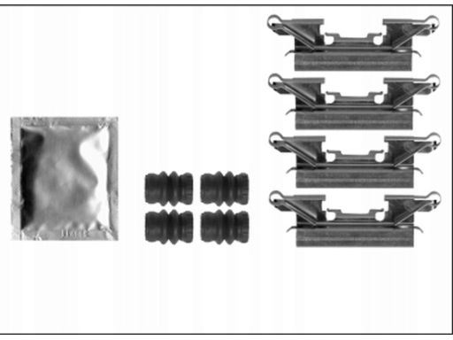 82539800 Zestaw Montażowy Klocka Hamulcowego Przód Pasuje Do: Nissan