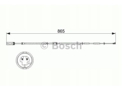 1 987 473 519 Czujnik Zużycia Klocka Hamulcowego Przód Pasuje Do: Bmw