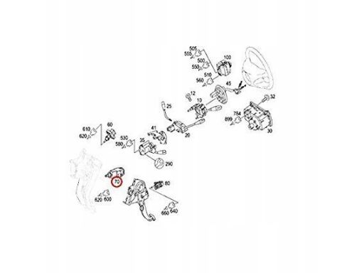 Czujnik światła STOP Mercedes W169 W211 W211 W219 W245 W636 W639 W900