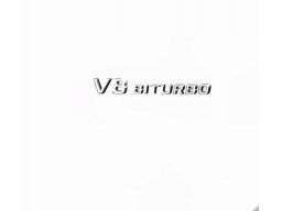 Emblemat oznaczenie V8 BITURBO Mercedes W166 W212 W216 W218 W221 W292
