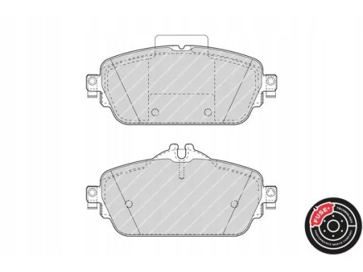 Klocek Hamulcowy Kpl. Klocek Hamulcowy Kpl. Przód , Pasuje Do: Mercede