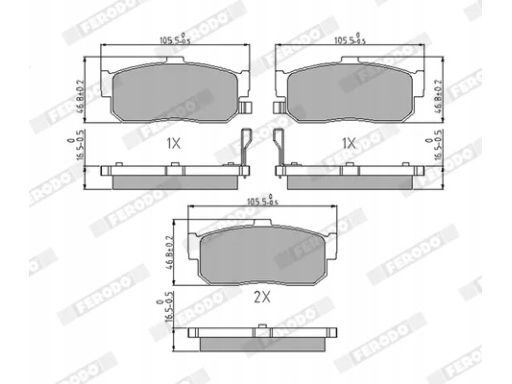 Klocek Hamulcowy Kpl. Klocek Hamulcowy Kpl. Tył , Pasuje Do: Infiniti