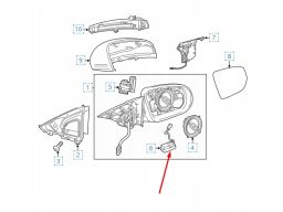 Oświetlenie Lampka Lusterko Mercedes W257 W293 A0999064402