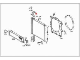 Wspornik mocowanie uchwyt chłodnicy Mercedes W461