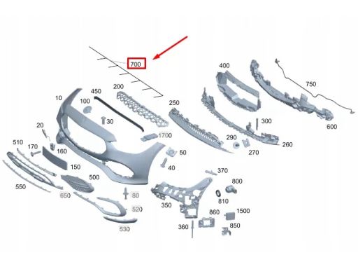Wiązka zderzaka PDC przednia przód Mercedes W206 C Klasa A2065400351
