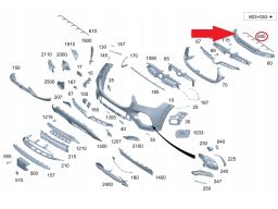 Wiązka Czujników Parkowania PDC Przód Mercedes W167 GLE Oryginał Nowy