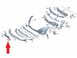 Podkładka Tablicy Rejestracyjnej Mercedes N293 EQC Oryginał A293880850