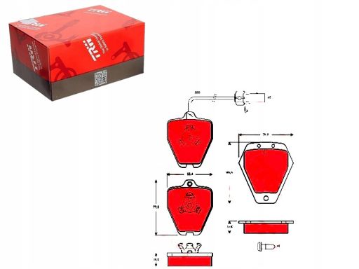 Klocek Hamulcowy Kpl. Gdb1451