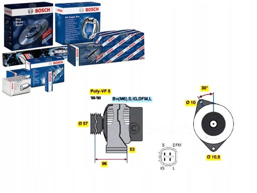 0 986 049 221 Alternator Bosch