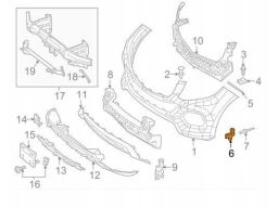 Wspornik mocowanie zderzaka Mercedes W217 Prawy