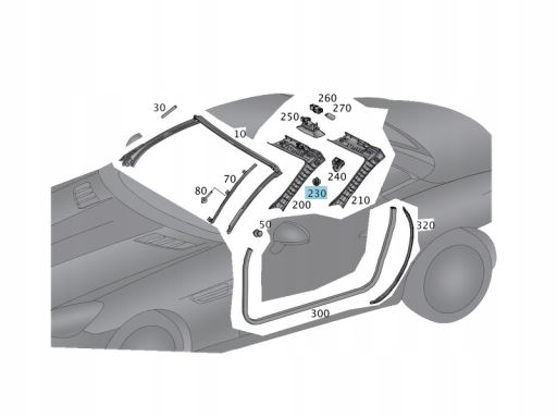 Spinka kołek zatrzask tapicerka Mercedes R171 W172 A0079889978