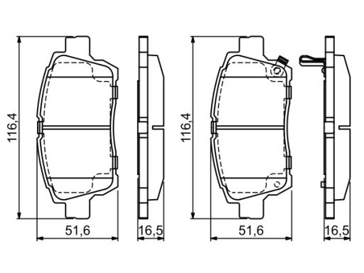 Klocek Hamulcowy Kpl. 0 986 424 803