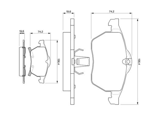 Klocek Hamulcowy Kpl. 0 986 424 488