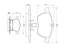 Klocek Hamulcowy Kpl. 0 986 424 488