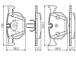 Klocek Hamulcowy Kpl. 0 986 494 286