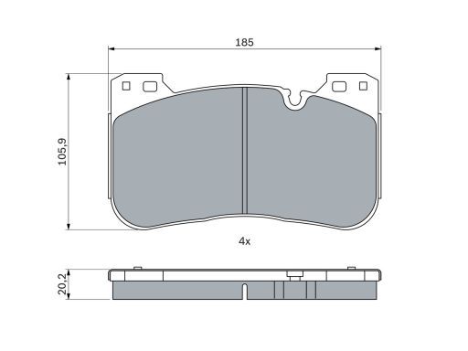 Klocek Hamulcowy Kpl. 0 986 424 921