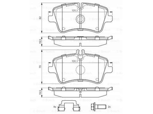 Klocek Hamulcowy Kpl. 0 986 494 607