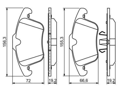 Klocek Hamulcowy Kpl. 0 986 494 209