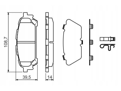 Klocek Hamulcowy Kpl. 0 986 494 232
