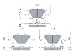 Klocek Hamulcowy Kpl. 0 986 460 081