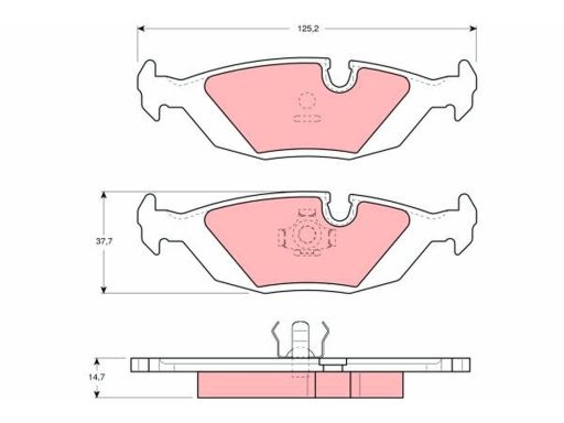 Klocek Hamulcowy Kpl. Gdb1068