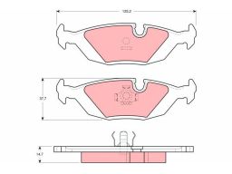 Klocek Hamulcowy Kpl. Gdb1068