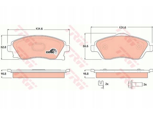 Klocek Hamulcowy Kpl. Gdb1570