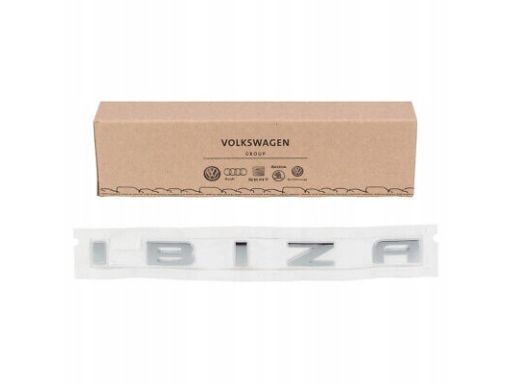 Emblemat oznaczenie Seat Ibiza NA TYLNĄ KLAPĘ 6L6853687A 2ZZ Oryginał