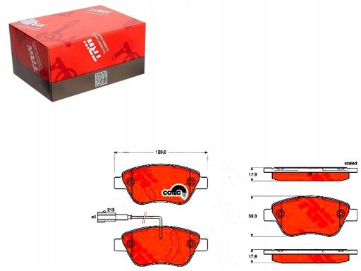 Klocek Hamulcowy Kpl. Gdb1654