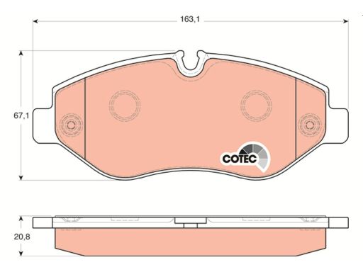 Klocek Hamulcowy Kpl. Gdb1698