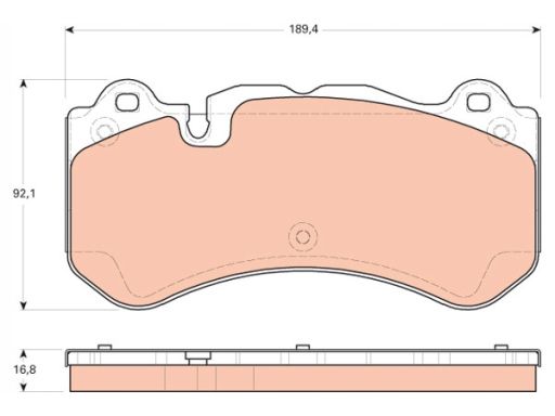 Klocek Hamulcowy Kpl. Gdb1710