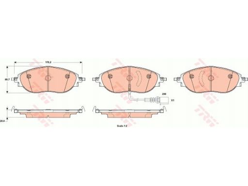 Klocek Hamulcowy Kpl. Gdb1918