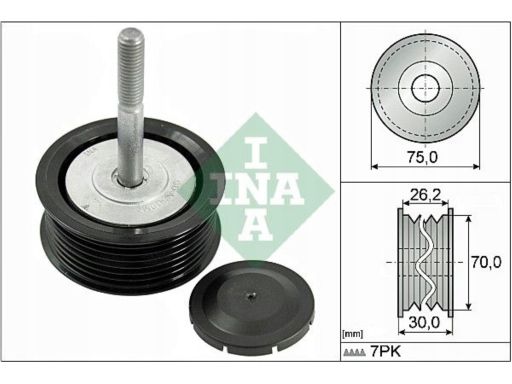532 0792 10 Rolka Prowadząca Pasek Wielorowkowy (Tworzywo Sztuczne) Pa