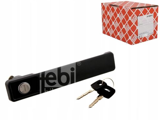 Fe29184 Klamka Drzwi L/P (Z Kluczykiem, Zewnętrzna, Z Zamkiem, Czarny)