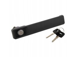 Fe29184 Klamka Drzwi L/P (Z Kluczykiem, Zewnętrzna, Z Zamkiem, Czarny)