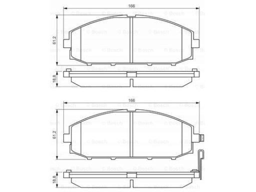 Klocek Hamulcowy Kpl. 0 986 494 560