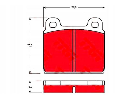 Klocek Hamulcowy Kpl. Gdb100