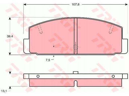 Klocek Hamulcowy Kpl. Gdb1027