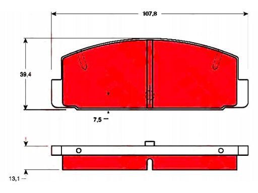 Klocek Hamulcowy Kpl. Gdb1027