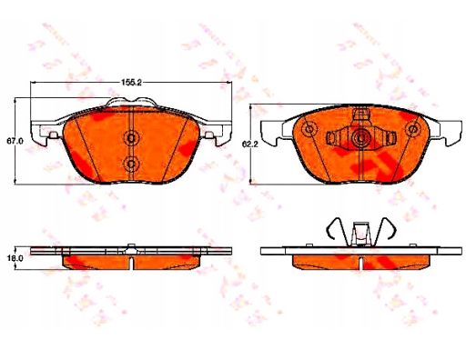 Klocek Hamulcowy Kpl. Gdb2043