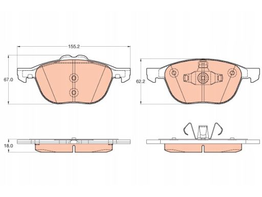 Klocek Hamulcowy Kpl. Gdb2043