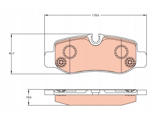 Klocek Hamulcowy Kpl. Gdb2102