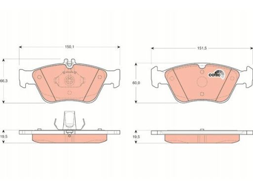 Klocek Hamulcowy Kpl. Gdb1205