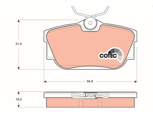 Klocek Hamulcowy Kpl. Gdb1325