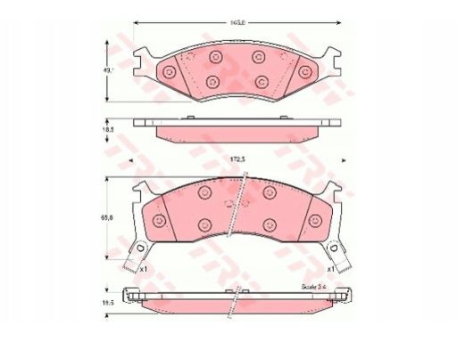Klocek Hamulcowy Kpl. Gdb3123