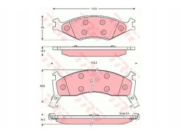 Klocek Hamulcowy Kpl. Gdb3123
