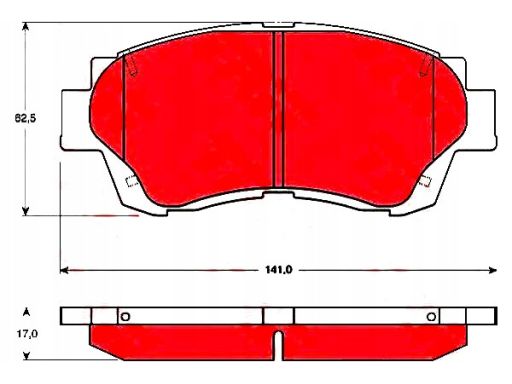 Klocek Hamulcowy Kpl. Gdb3155